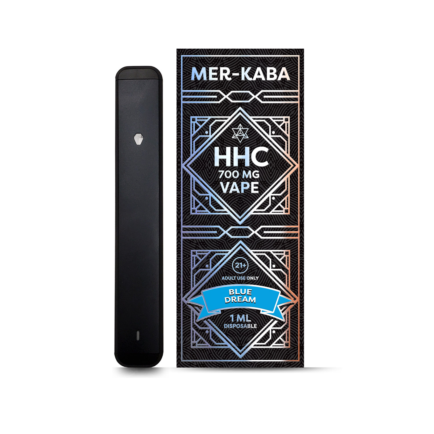 Merkaba 700mg HHC Disposable Vape Pen, Blue Dream