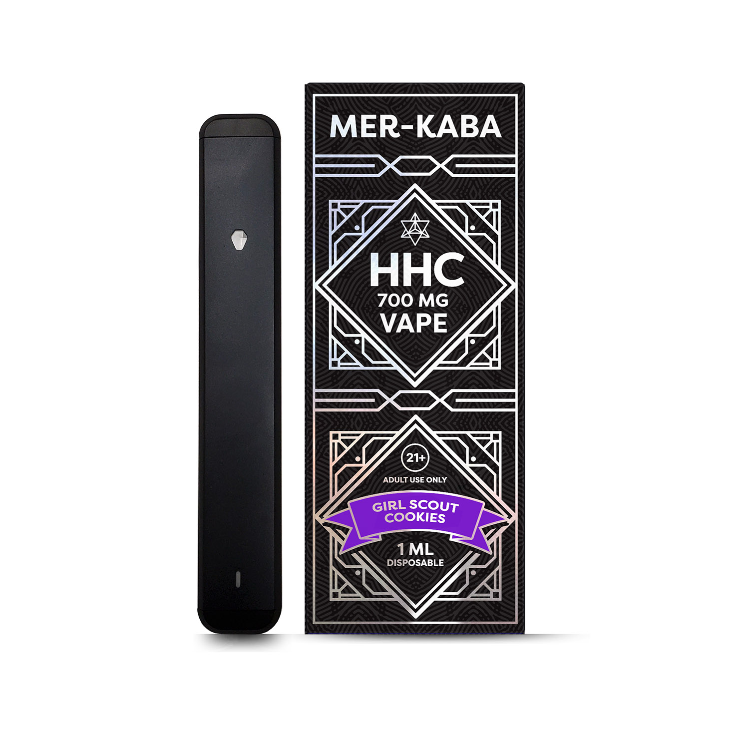 Merkaba 700 mg HHC Disposable Vape Pen - Girl Scout Cookies