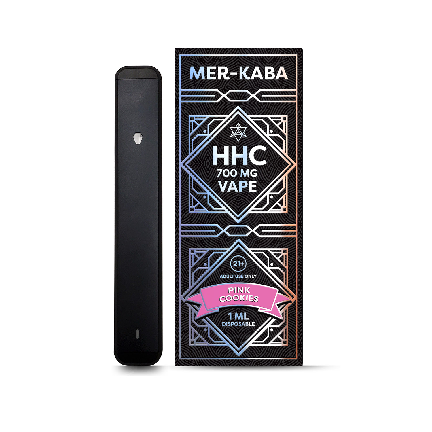 Merkaba 700 mg HHC Disposable Vape Pen - Pink Cookies