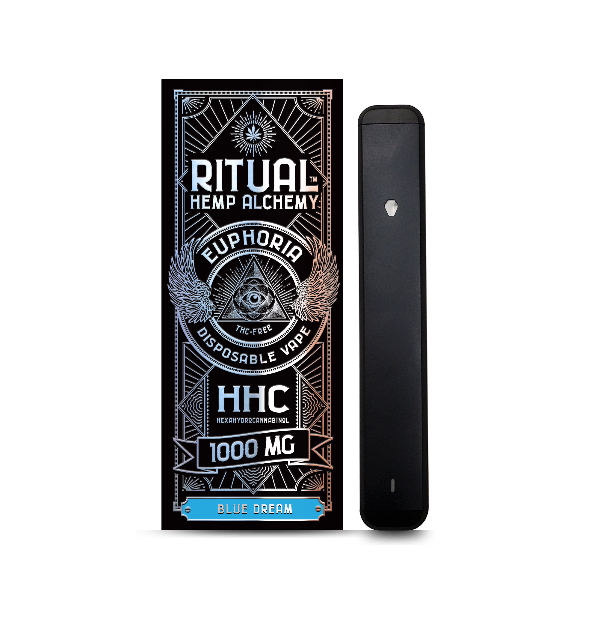 Ritual Hemp Alchemy 1000mg HHC Disposable Vape Pen, Blue Dream