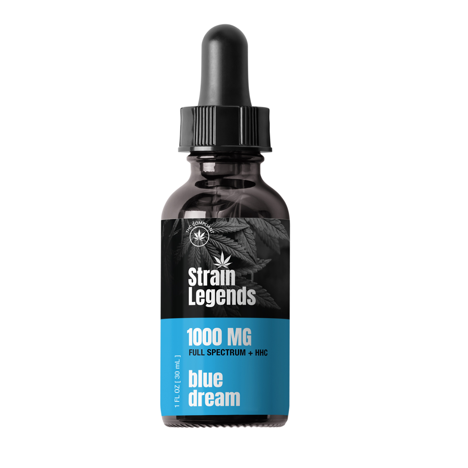 Strain Legends 1000 mg Full Spectrum + HHC Tincture, Blue Dream
