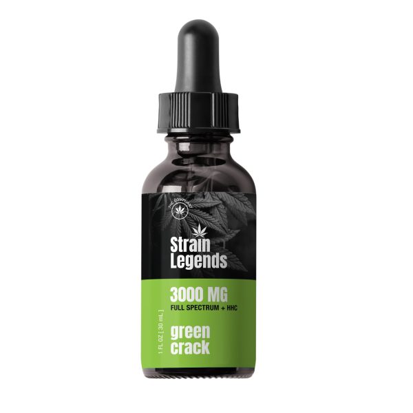 Strain Legends 3000 mg Full Spectrum + HHC Tincture, Green Crack