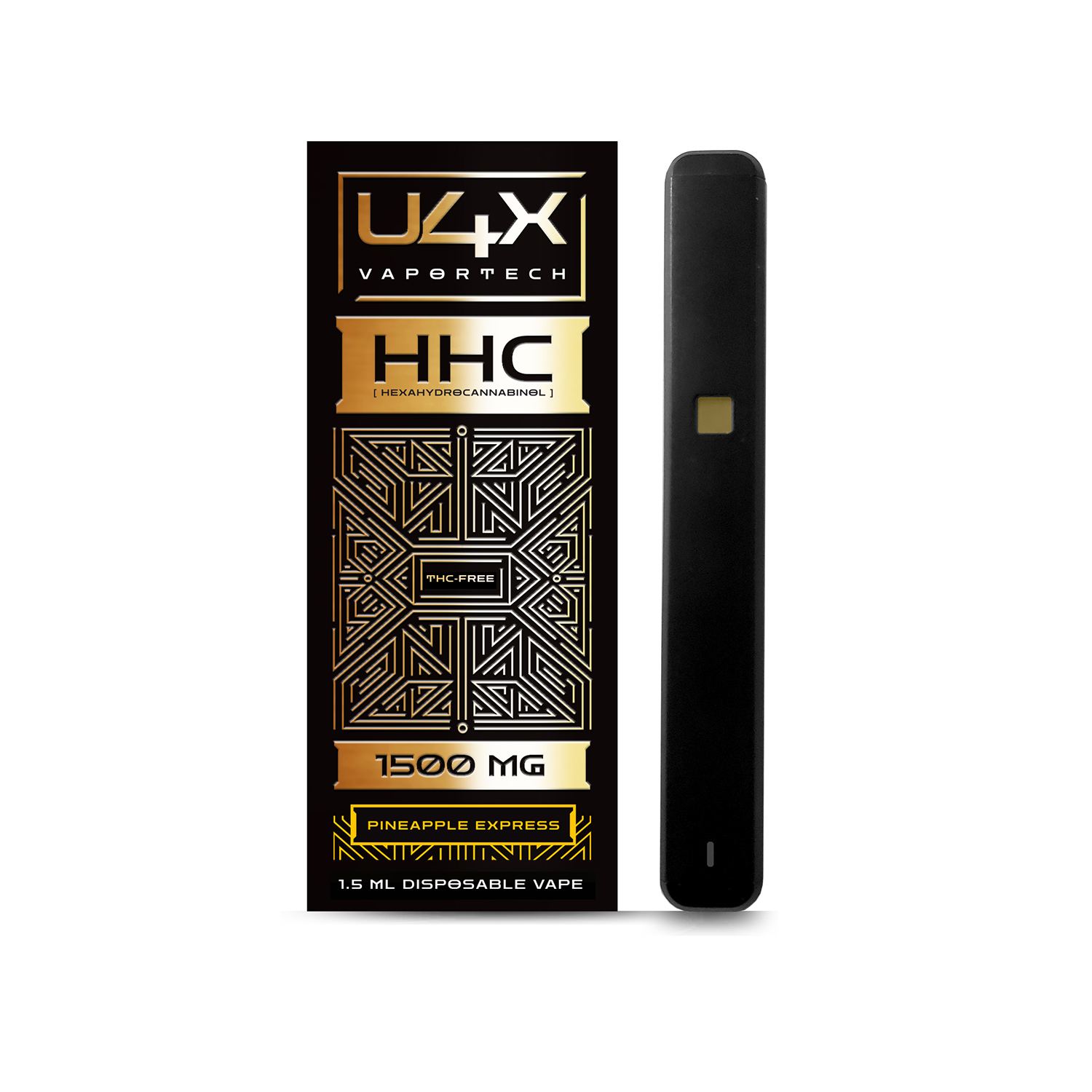 U4X 1500 mg HHC Disposable Vape Pen - Pineapple Express