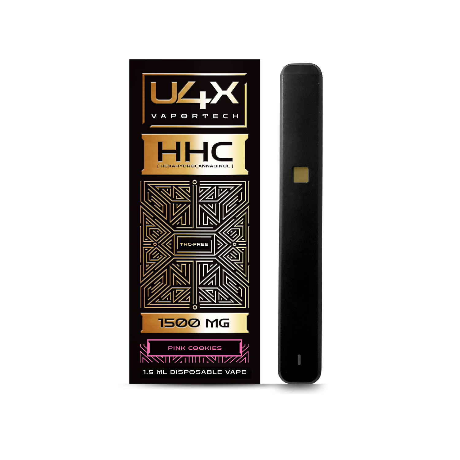 U4X 1500 mg HHC Disposable Vape Pen - Pink Cookies