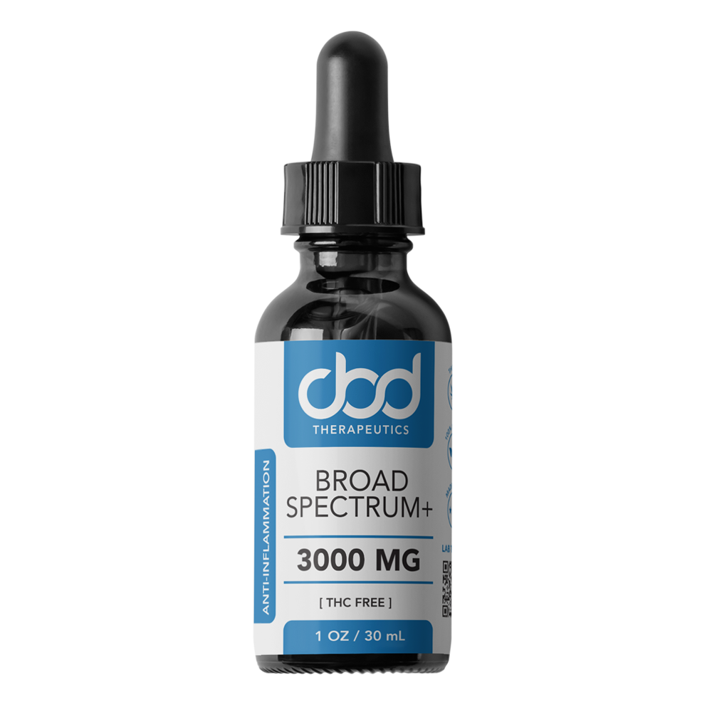 CBD Therapeutics 3000mg Broad Spectrum + Anti-Inflammation Drops