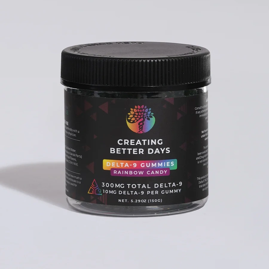 Creating Better Days 300mg Delta-9 Rainbow CandyGummies