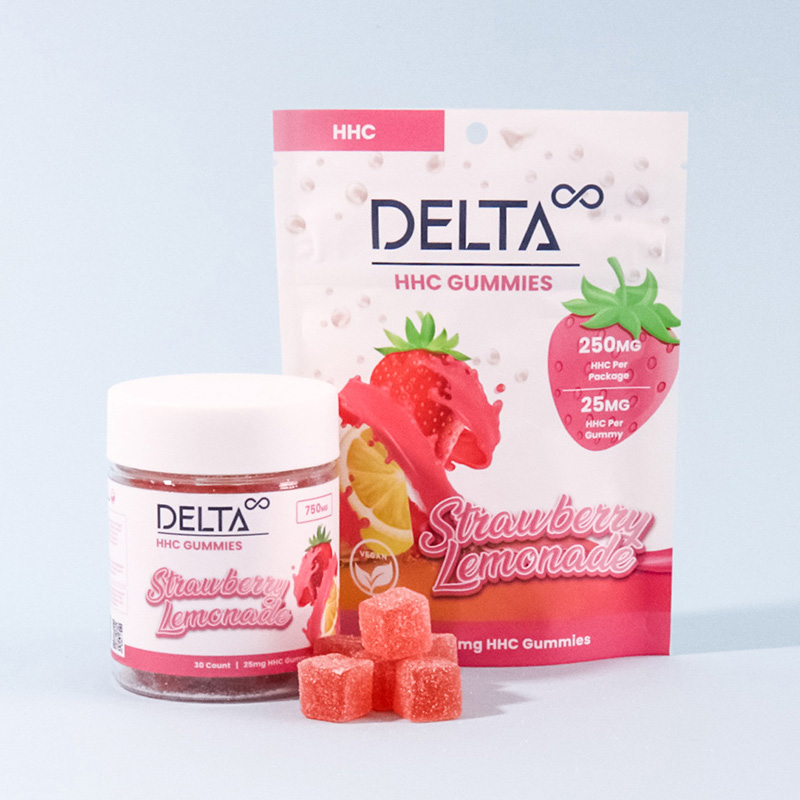 Delta Infinity HHC Wellness Gummies Strawberry Lemonade flavor