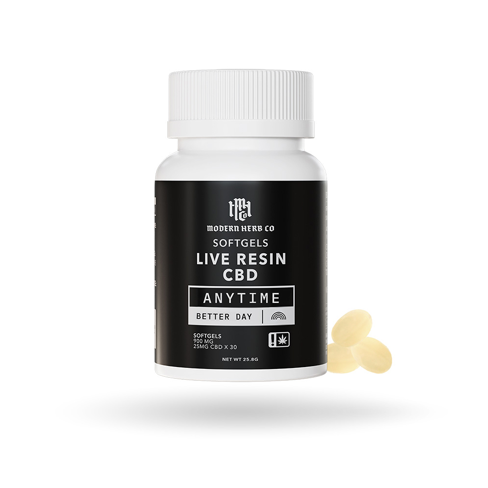 Modern Herb Co Live Resin CBD Vegan Softgels