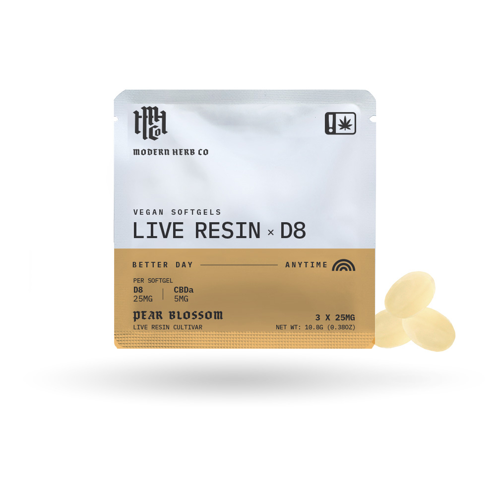 Modern Herb Co Live Resin Delta 8 Vegan Softgels