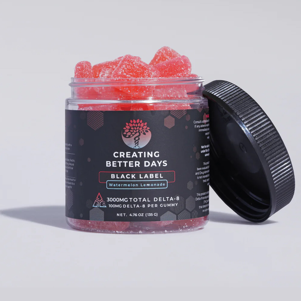 Creating-Better-Days-3000mg-Black-Label-Watermelon-Lemonade-Delta-8-Gummies
