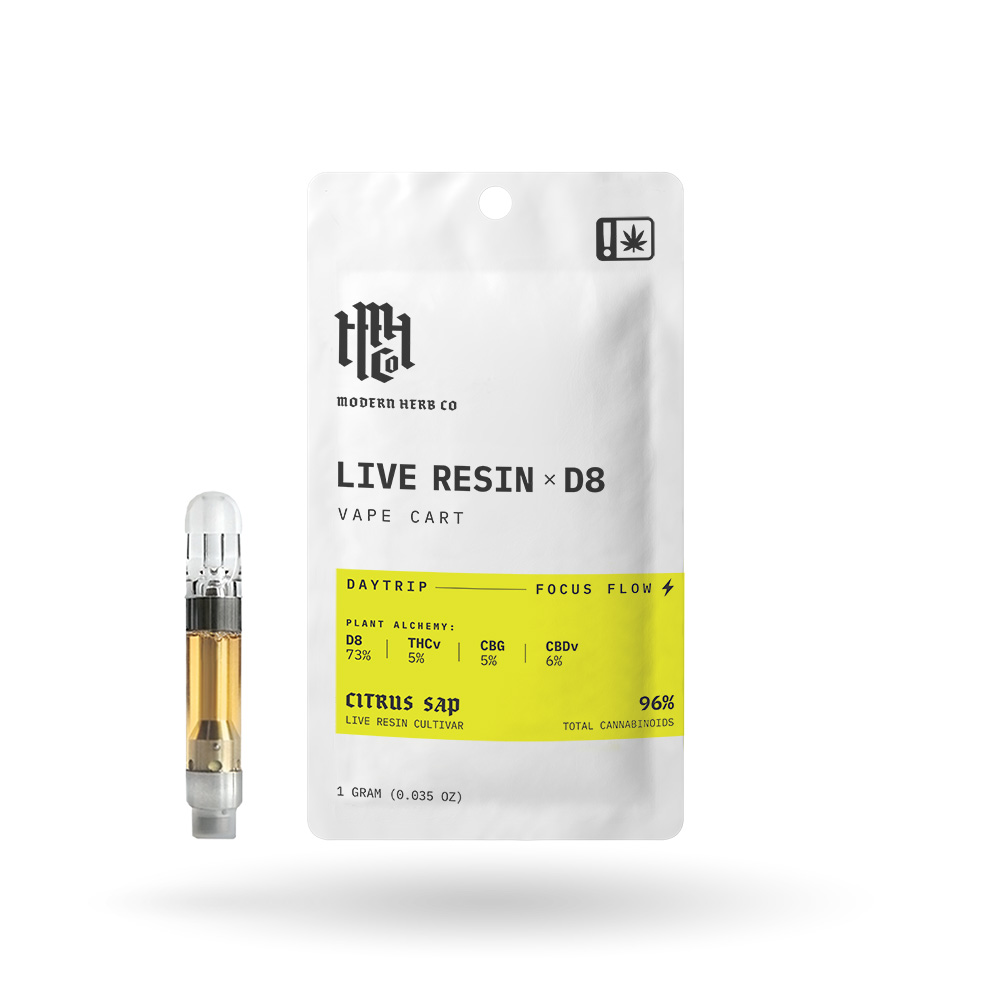 Modern Herb Co Live Resin Delta 8 Vape Cartridge - Daytrip - Citrus Sap