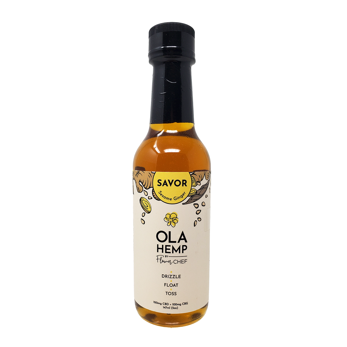 Ola Hemp SAVOR CBD infused culinary oil from celebrity flower chef Juliue Houser